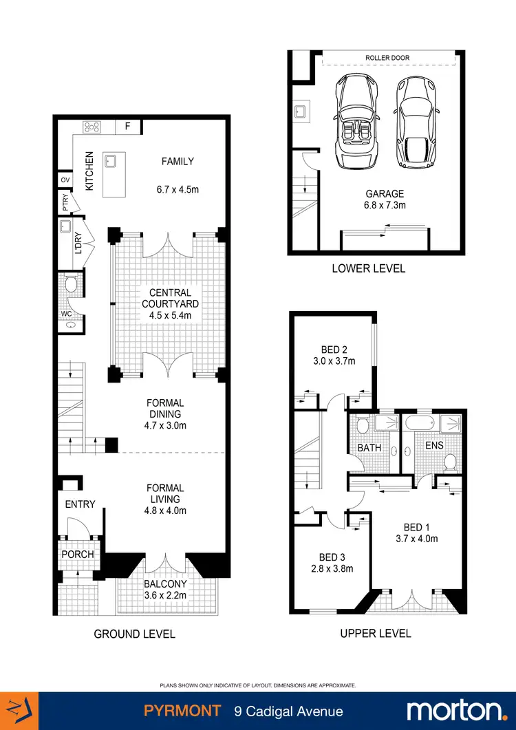 Floorplan of Homely terrace listing, 9 Cadigal Avenue, Pyrmont NSW 2009