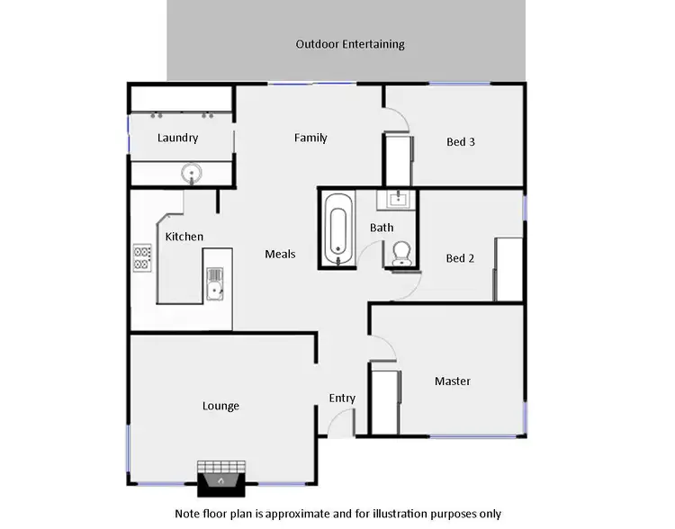 Floorplan of Homely house listing, 87 Jacaranda Street, Red Cliffs VIC 3496
