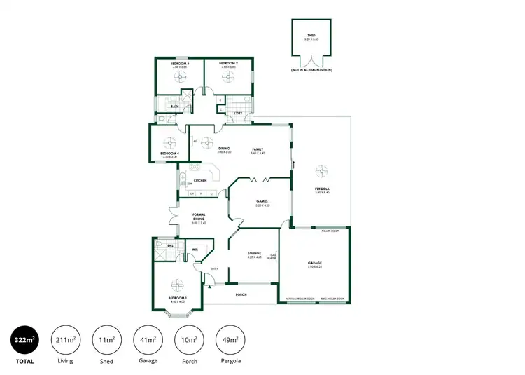 Floorplan of Homely house listing, 4 Elm Drive, Oakbank SA 5243