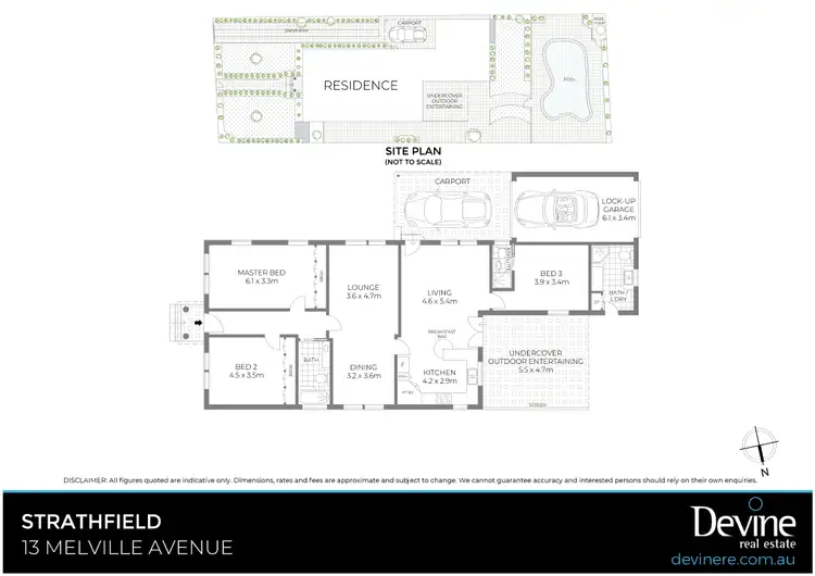 Floorplan of Homely house listing, 13 Melville Avenue, Strathfield NSW 2135