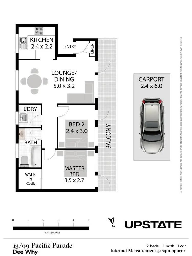 Floorplan of Homely unit listing, 13/99 Pacific Parade, Dee Why NSW 2099