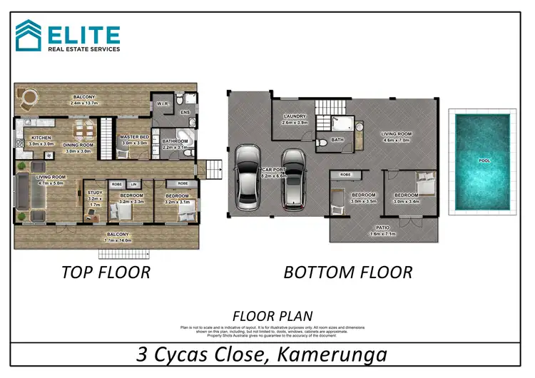 Floorplan of Homely house listing, 3 Cycas Close, Kamerunga QLD 4870