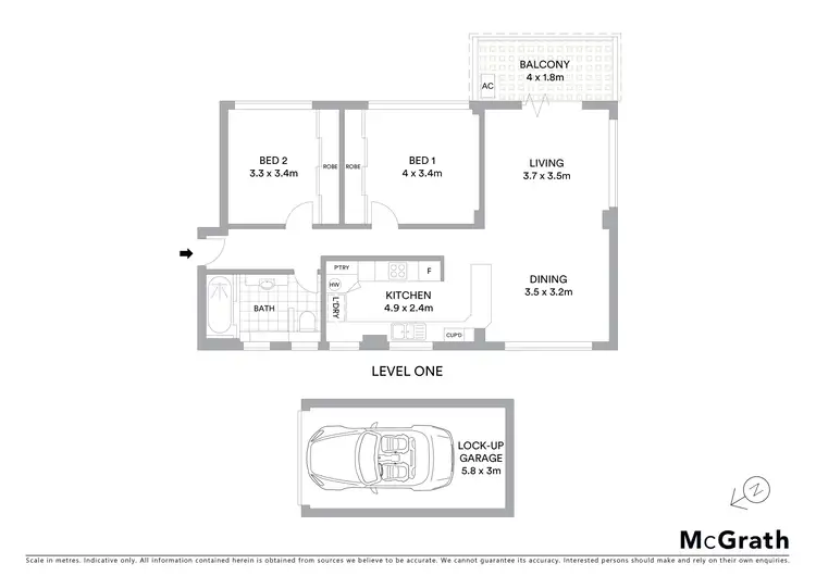 Floorplan of Homely apartment listing, 2/37-39 The Esplanade, Cronulla NSW 2230