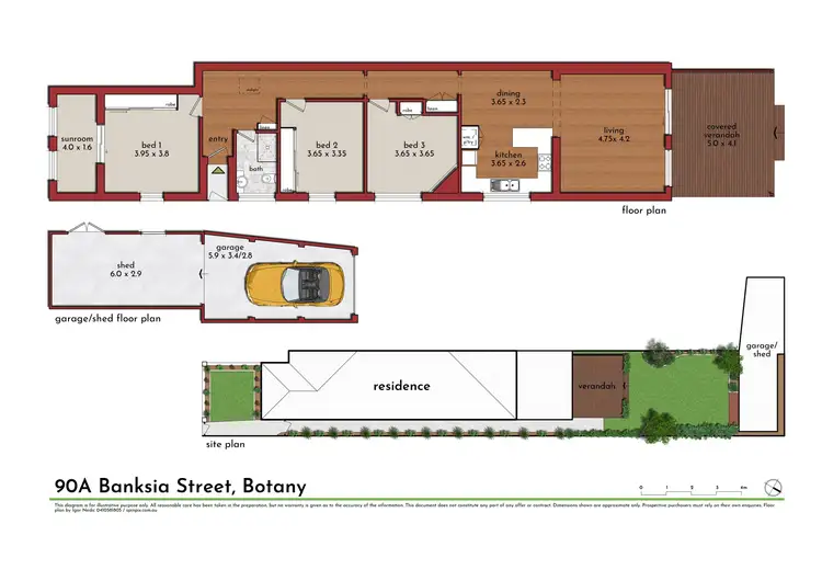 Floorplan of Homely house listing, 90A Banksia Street, Botany NSW 2019