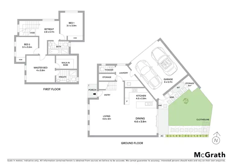 Floorplan of Homely townhouse listing, 2/25 Dixon Grove, Blackburn VIC 3130