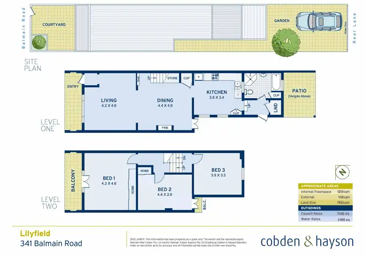 Floorplan of Homely house listing, 341 Balmain Road, Lilyfield NSW 2040