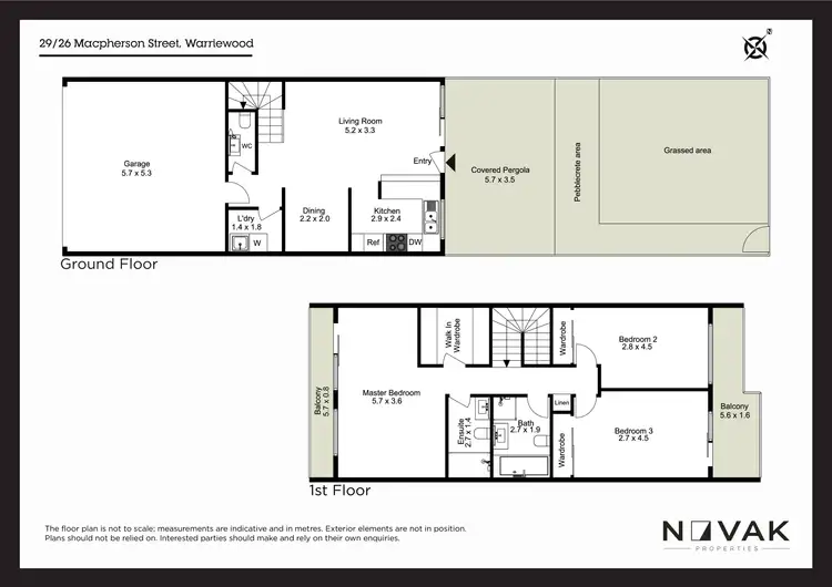 Floorplan of Homely townhouse listing, 29/26 MacPherson Street, Warriewood NSW 2102