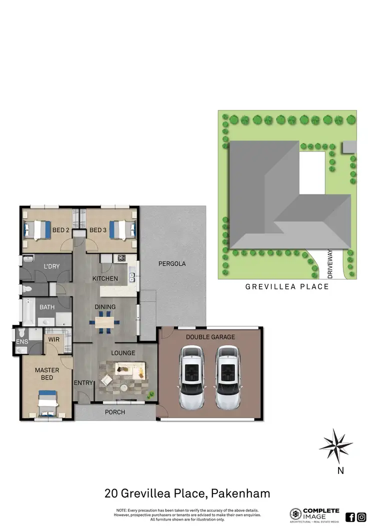 Floorplan of Homely house listing, 20 Grevillea Place, Pakenham VIC 3810