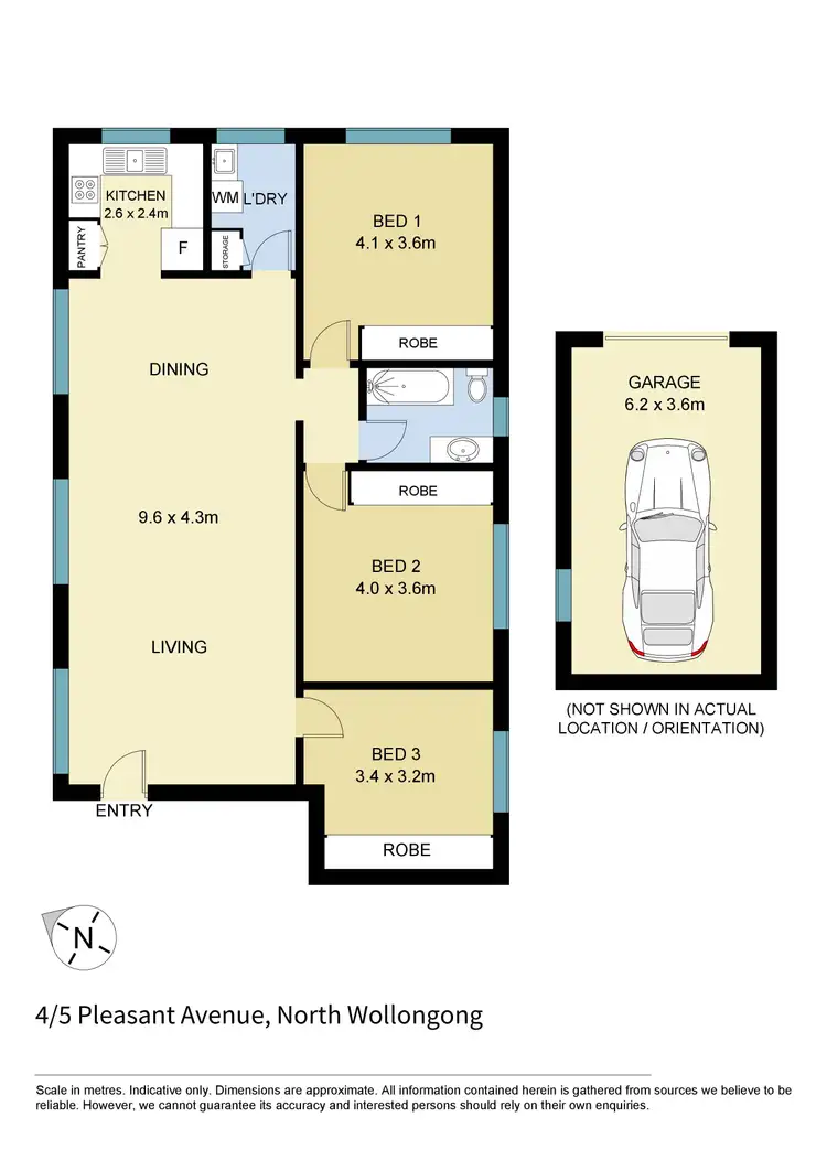 Floorplan of Homely apartment listing, 4/5 Pleasant Avenue, North Wollongong NSW 2500