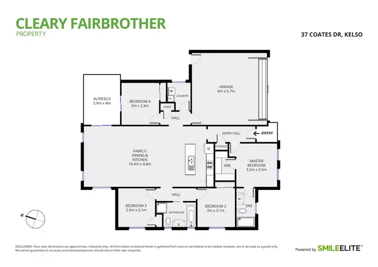 Floorplan of Homely house listing, 37 Coates Drive, Kelso NSW 2795