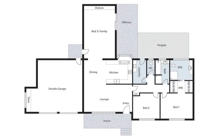 Floorplan of Homely house listing, 1 Kennerley Street, Curtin ACT 2605