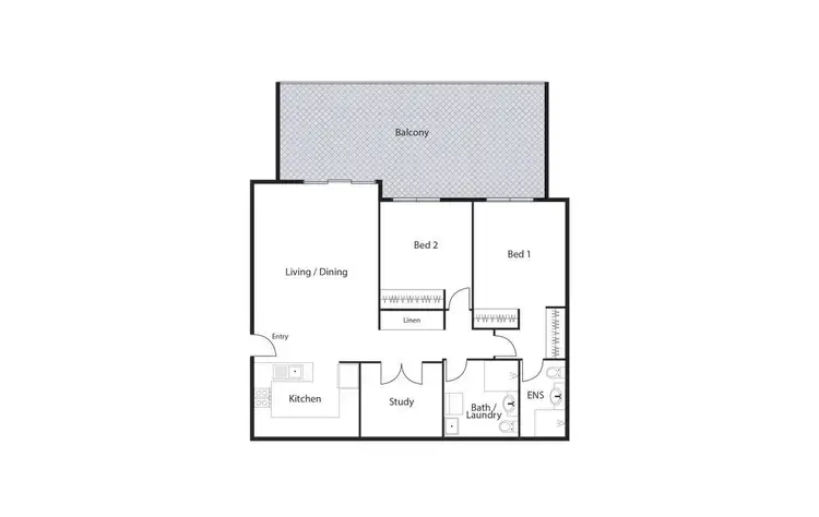 Floorplan of Homely apartment listing, 31/29 State Circle, Deakin ACT 2600