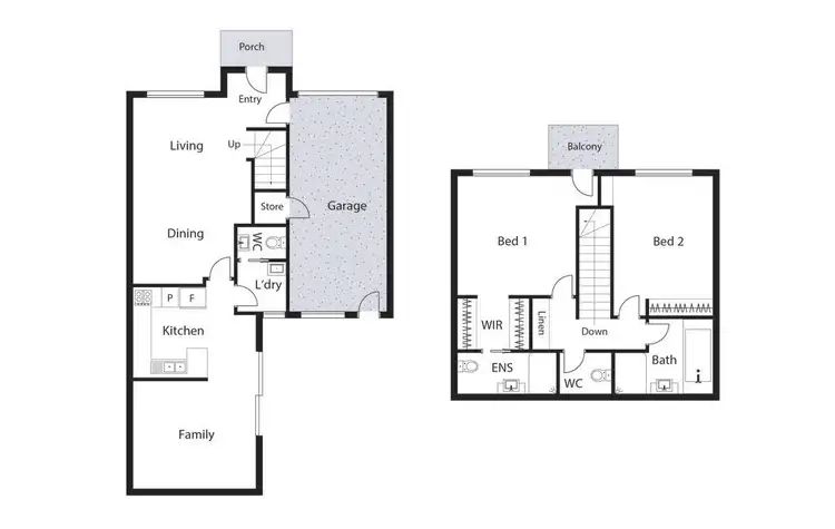 Floorplan of Homely townhouse listing, 15/1 Goldman Street, Bruce ACT 2617