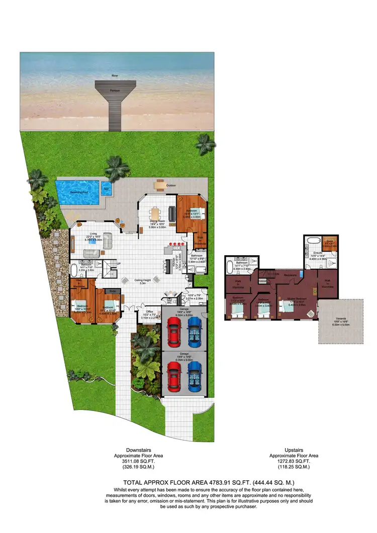 Floorplan of Homely house listing, 55 Cessnock Close, Mermaid Waters QLD 4218