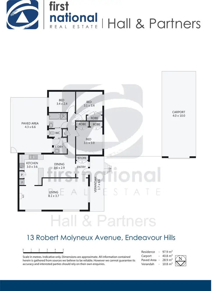 Floorplan of Homely house listing, 13 Robert Molyneux Avenue, Endeavour Hills VIC 3802