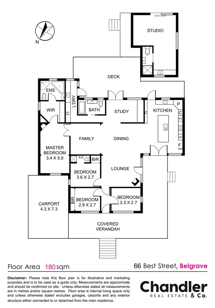 Floorplan of Homely house listing, 66 Best Street, Belgrave VIC 3160