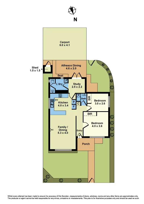 Floorplan of Homely unit listing, 1/67 Sandford Avenue, Sunshine North VIC 3020
