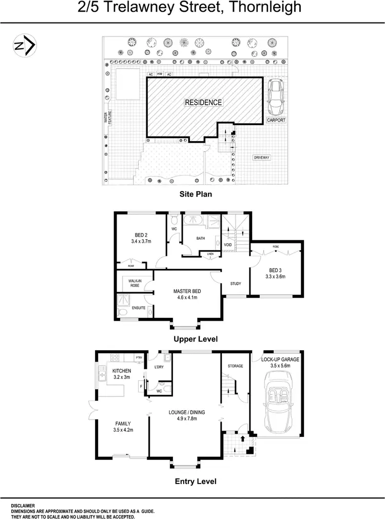 Floorplan of Homely townhouse listing, 2/5 Trelawney Street, Thornleigh NSW 2120