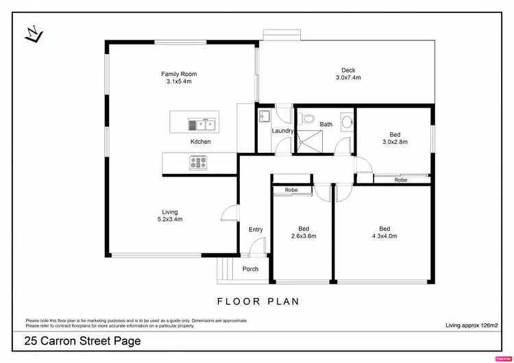 Floorplan of Homely house listing, 25 Carron Street, Page ACT 2614