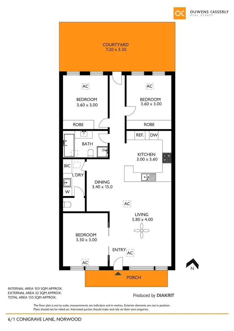 Floorplan of Homely unit listing, 6/1 Conigrave Lane, Norwood SA 5067