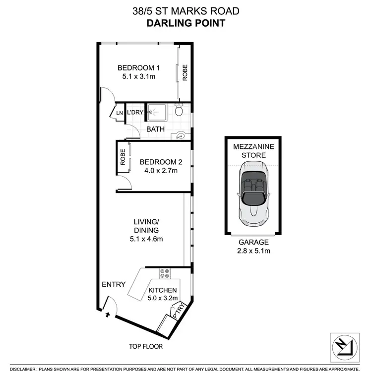 Floorplan of Homely apartment listing, 38/5 Octagon Road, Darling Point NSW 2027