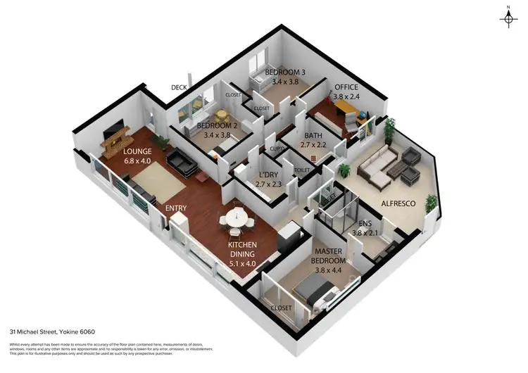 Floorplan of Homely house listing, 31 Michael Street, Yokine WA 6060