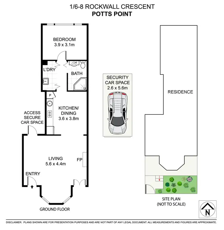 Floorplan of Homely apartment listing, 1/6-8 Rockwall Crescent, Potts Point NSW 2011