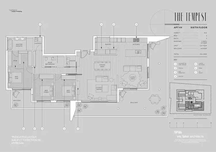 Floorplan of Homely apartment listing, 44/5 Gurrier Avenue, Miranda NSW 2228