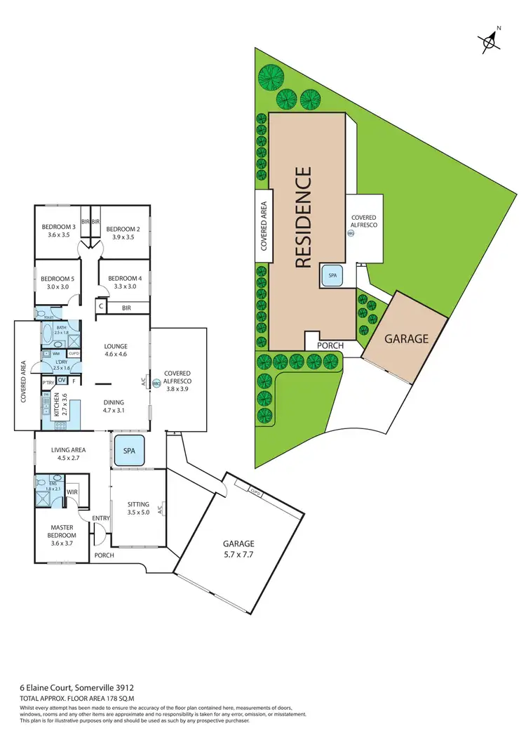 Floorplan of Homely house listing, 6 Elaine Court, Somerville VIC 3912