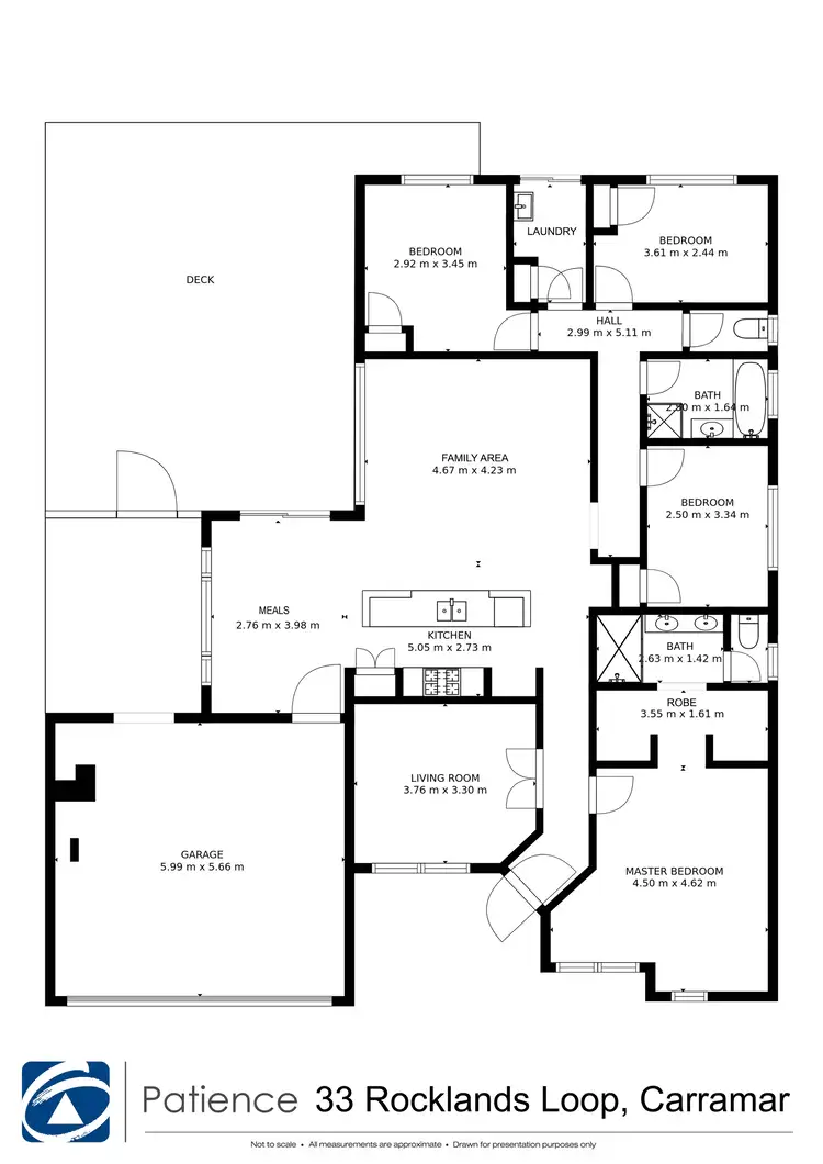 Floorplan of Homely house listing, 33 Rocklands Loop, Carramar WA 6031