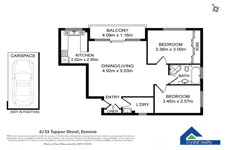 Floorplan of Homely apartment listing, 8/33-37 Tupper Street, Enmore NSW 2042