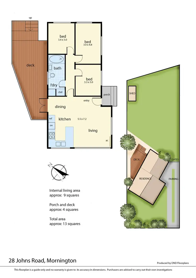 Floorplan of Homely house listing, 28 Johns Road, Mornington VIC 3931