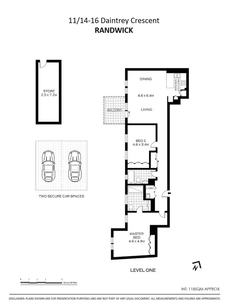 Floorplan of Homely apartment listing, 11/14-16 Daintrey Crescent, Randwick NSW 2031