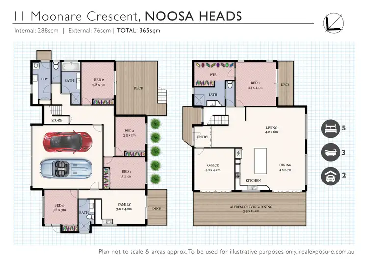 Floorplan of Homely house listing, 11 Moonare Crescent, Noosa Heads QLD 4567