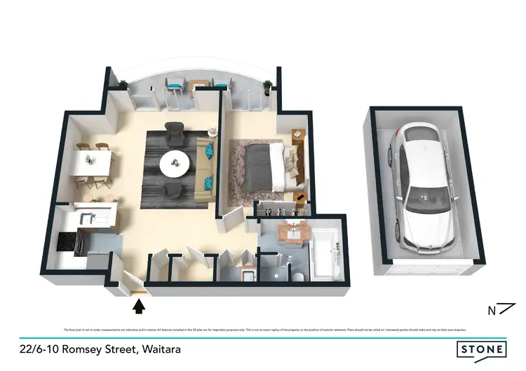Floorplan of Homely apartment listing, 22/6-10 Romsey Street, Waitara NSW 2077
