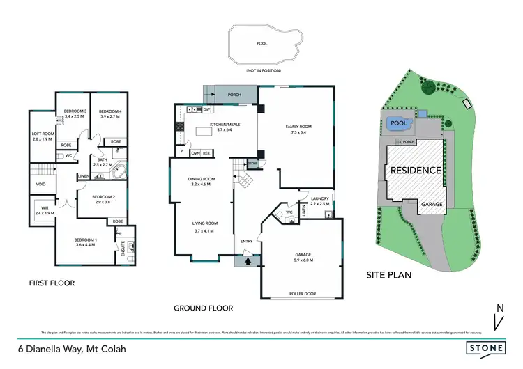 Floorplan of Homely house listing, 6 Dianella Way, Mount Colah NSW 2079