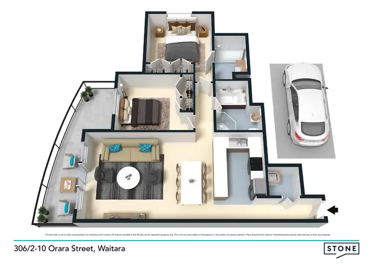 Floorplan of Homely apartment listing, 306/2-10 Orara Street, Waitara NSW 2077