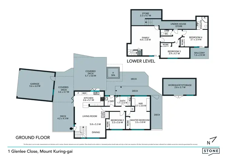 Floorplan of Homely house listing, 1 Glenlee Close, Mount Kuring-Gai NSW 2080