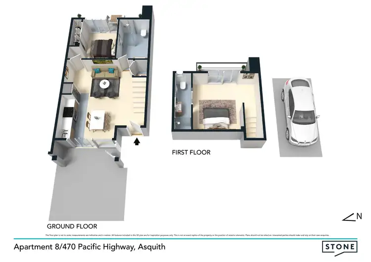 Floorplan of Homely unit listing, 8/470-472 Pacific Highway, Asquith NSW 2077