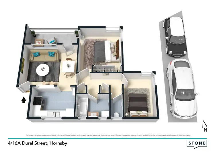 Floorplan of Homely unit listing, 4/16a Dural Street, Hornsby NSW 2077