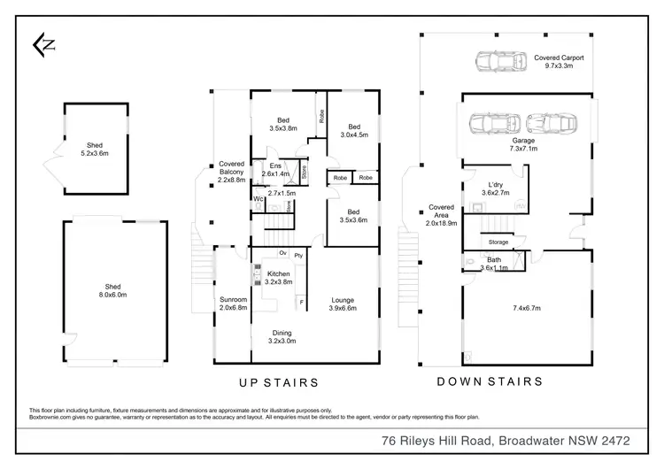 Floorplan of Homely house listing, 76 Rileys Hill Road, Broadwater NSW 2472