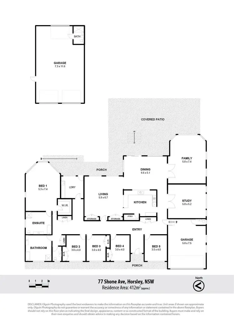 Floorplan of Homely house listing, 77 Shone Avenue, Horsley NSW 2530