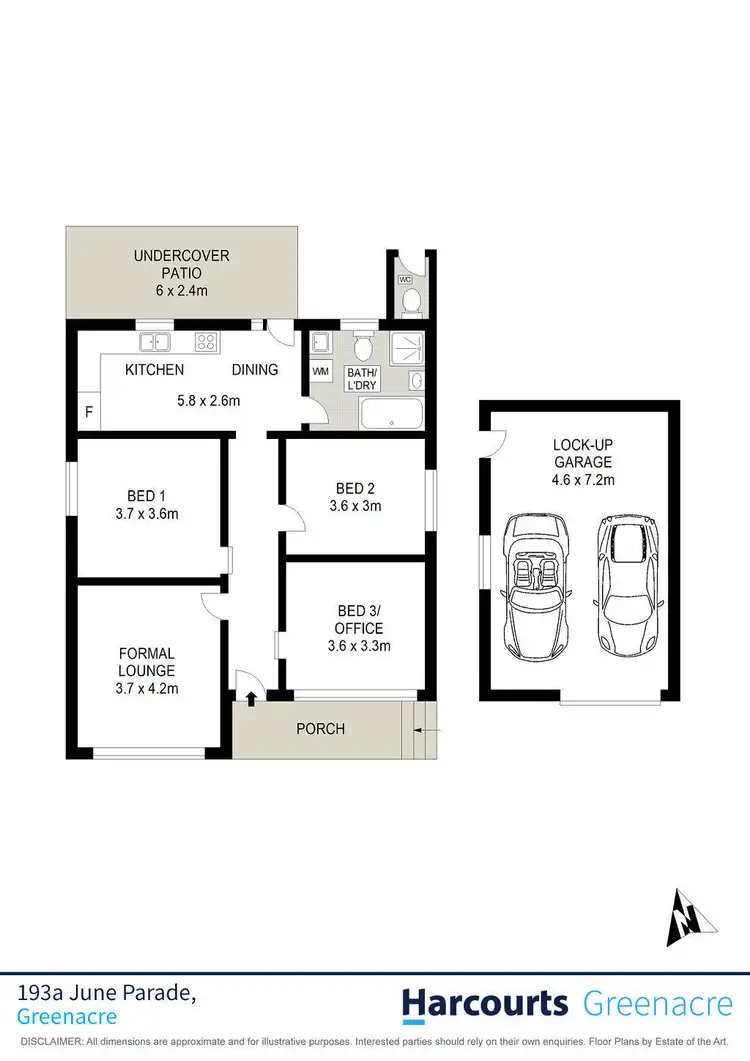 Floorplan of Homely house listing, 193A Juno Parade, Greenacre NSW 2190