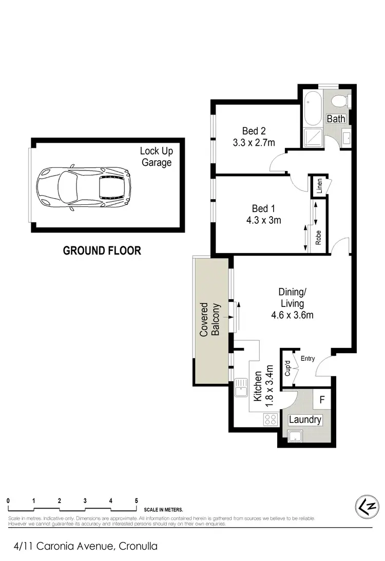 Floorplan of Homely unit listing, 4/11-13 Caronia Avenue, Cronulla NSW 2230