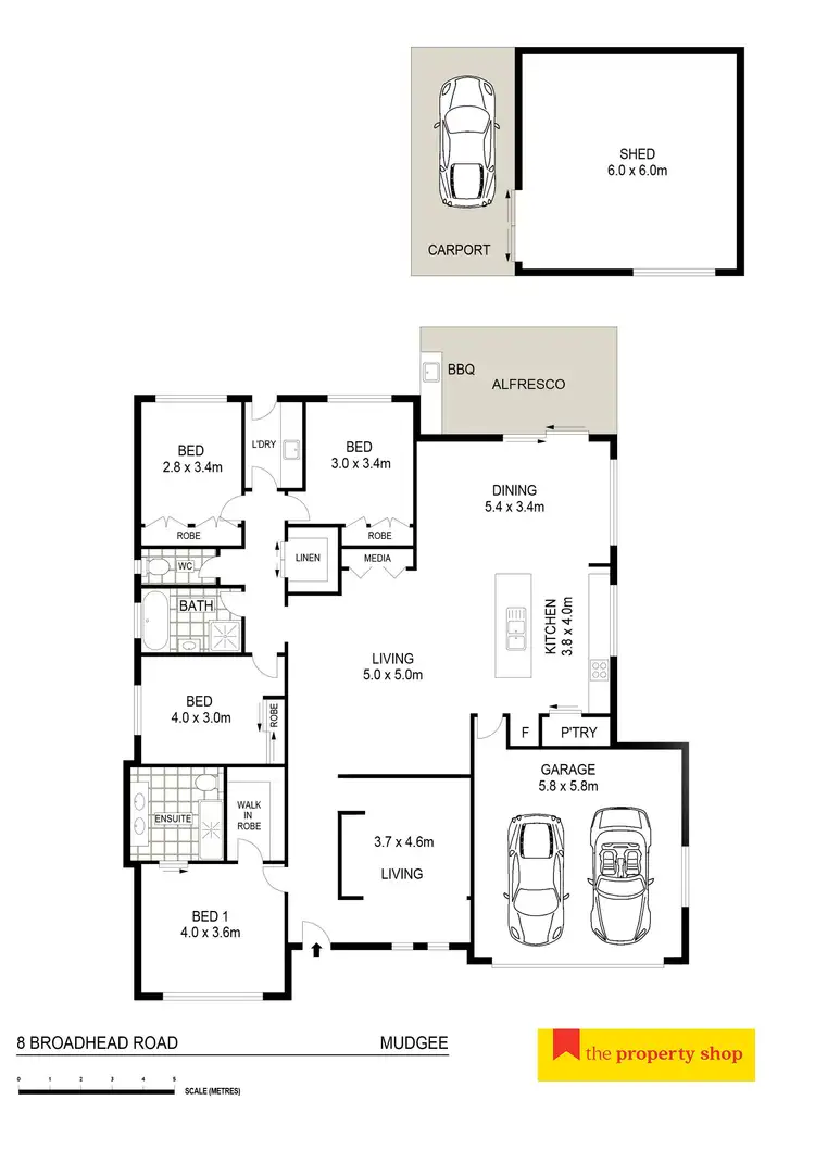 Floorplan of Homely house listing, 8 Broadhead Road, Mudgee NSW 2850