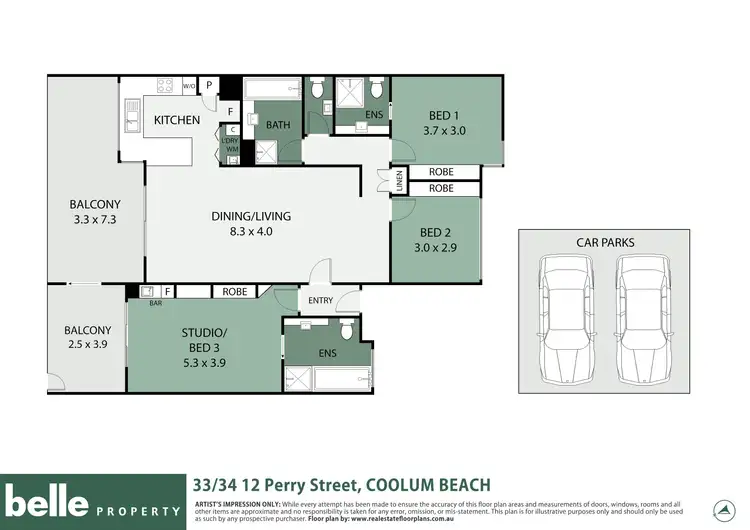 Floorplan of Homely unit listing, 33-34/12 Perry Street, Coolum Beach QLD 4573