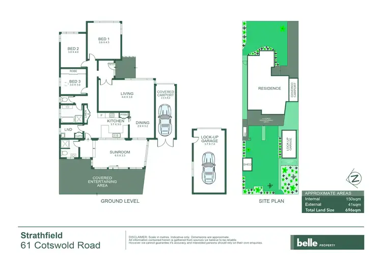 Floorplan of Homely house listing, 61 Cotswold Road, Strathfield NSW 2135