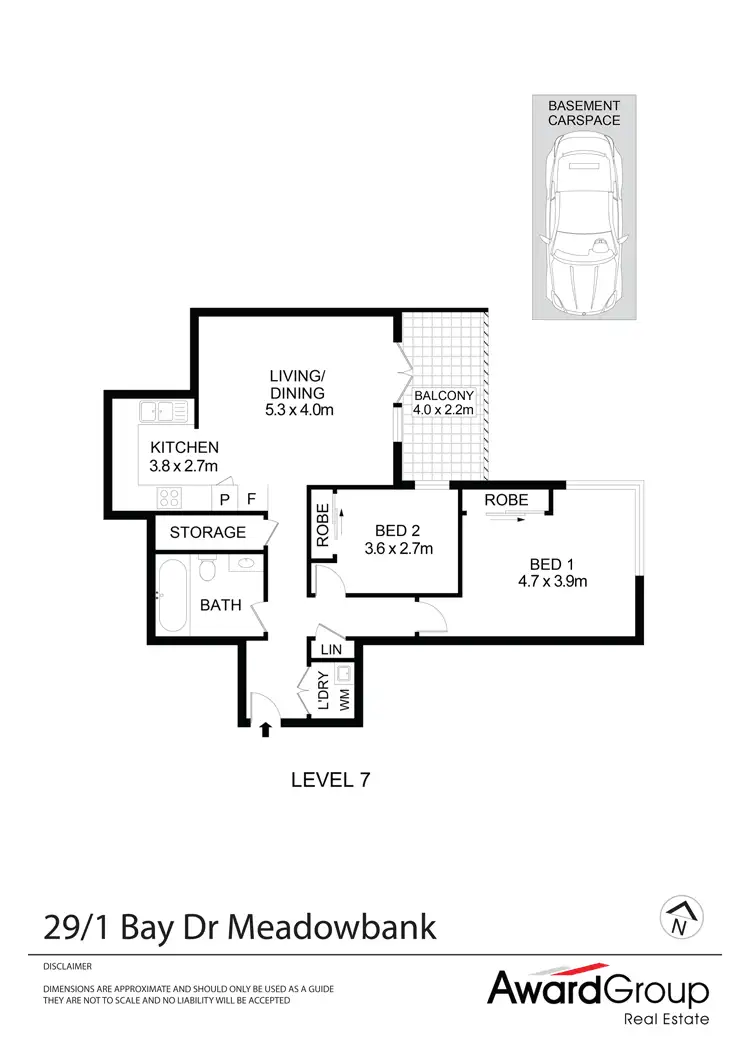Floorplan of Homely unit listing, 29/1 Bay Drive, Meadowbank NSW 2114
