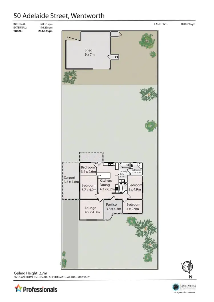 Floorplan of Homely house listing, 50 Adelaide Street, Wentworth NSW 2648
