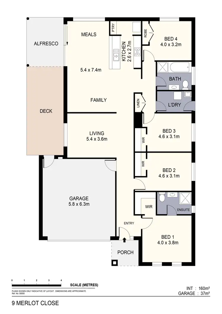 Floorplan of Homely house listing, 9 Merlot Close, Maiden Gully VIC 3551